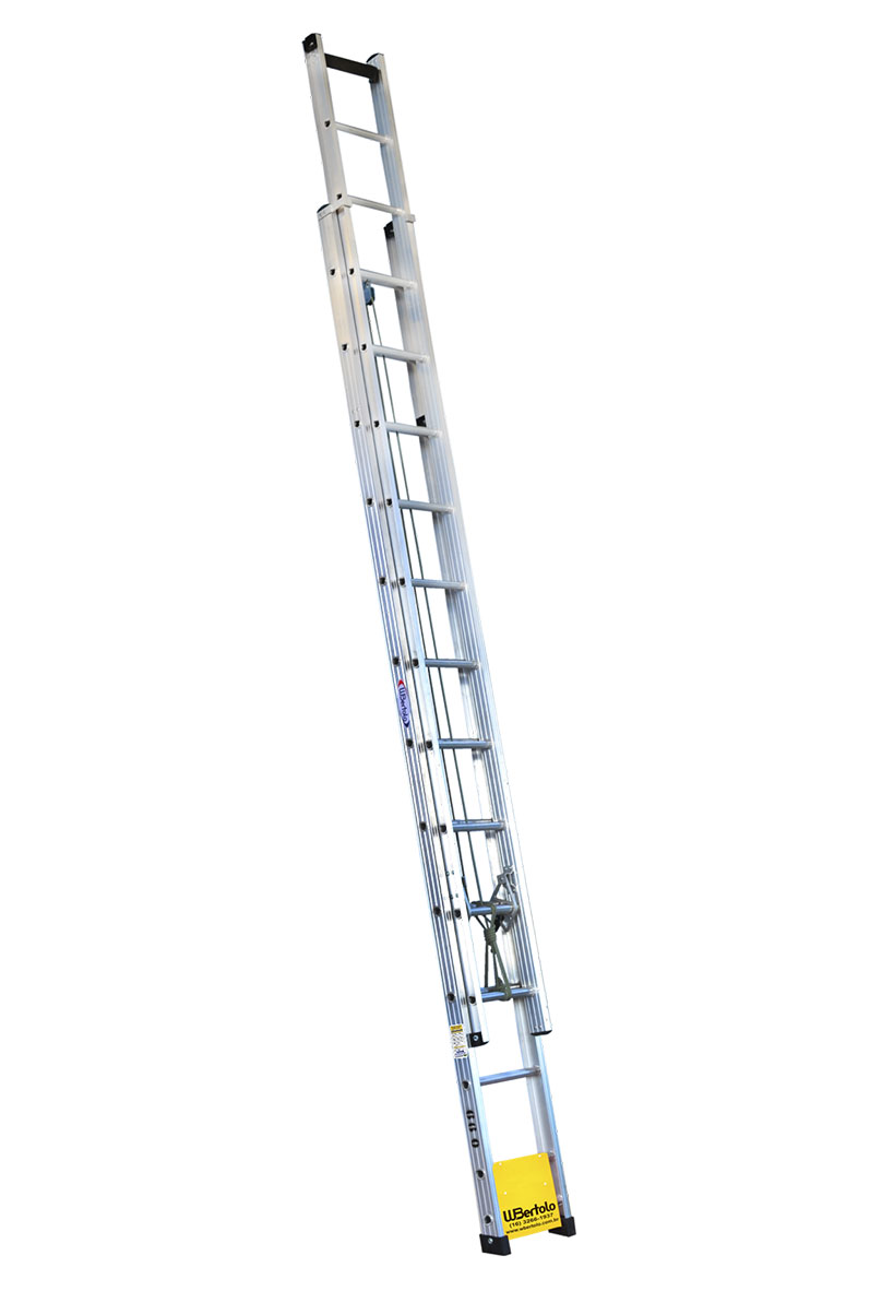 Escada em Alumínio Extensível Vazada Imagem  - 1