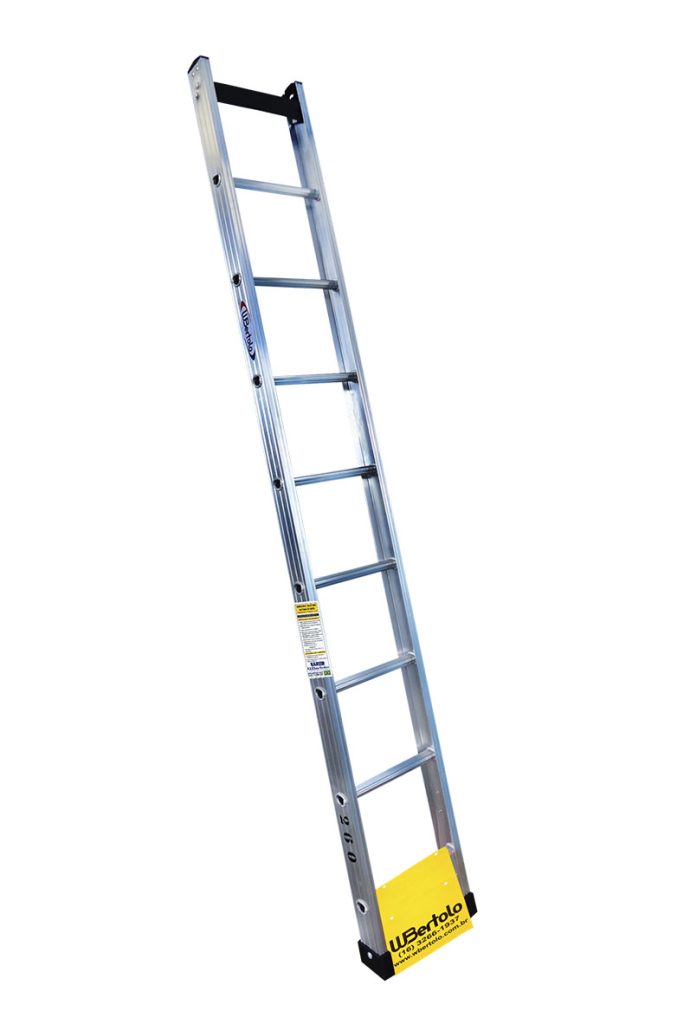 Open D-Rung Straight Ladder