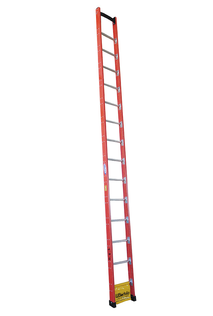 Riveted D-Rung Straight Ladder Imagem  - 4