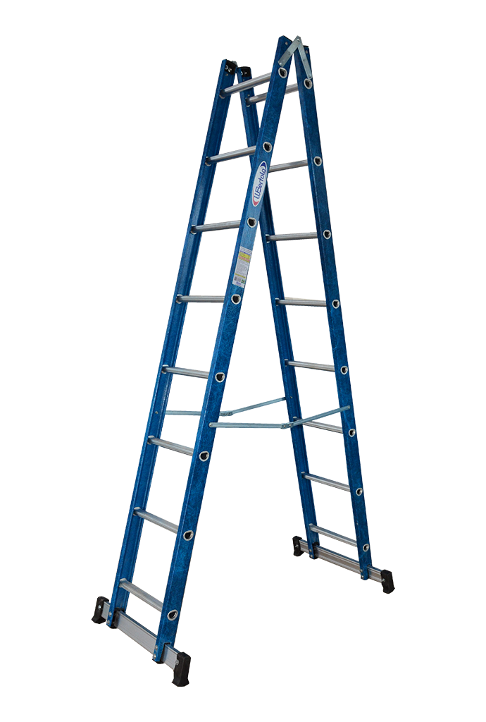 D-Rung Double-Sided Stepladder
